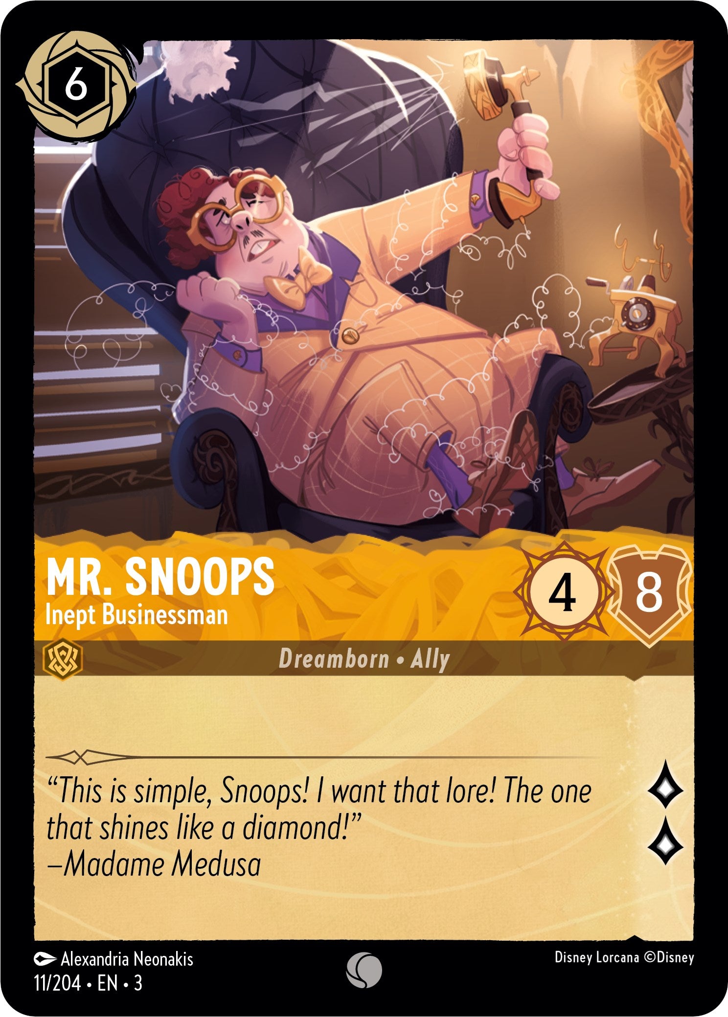 Mr. Snoops - Inept Businessman (11/204) [Into the Inklands] | Event Horizon Hobbies CA