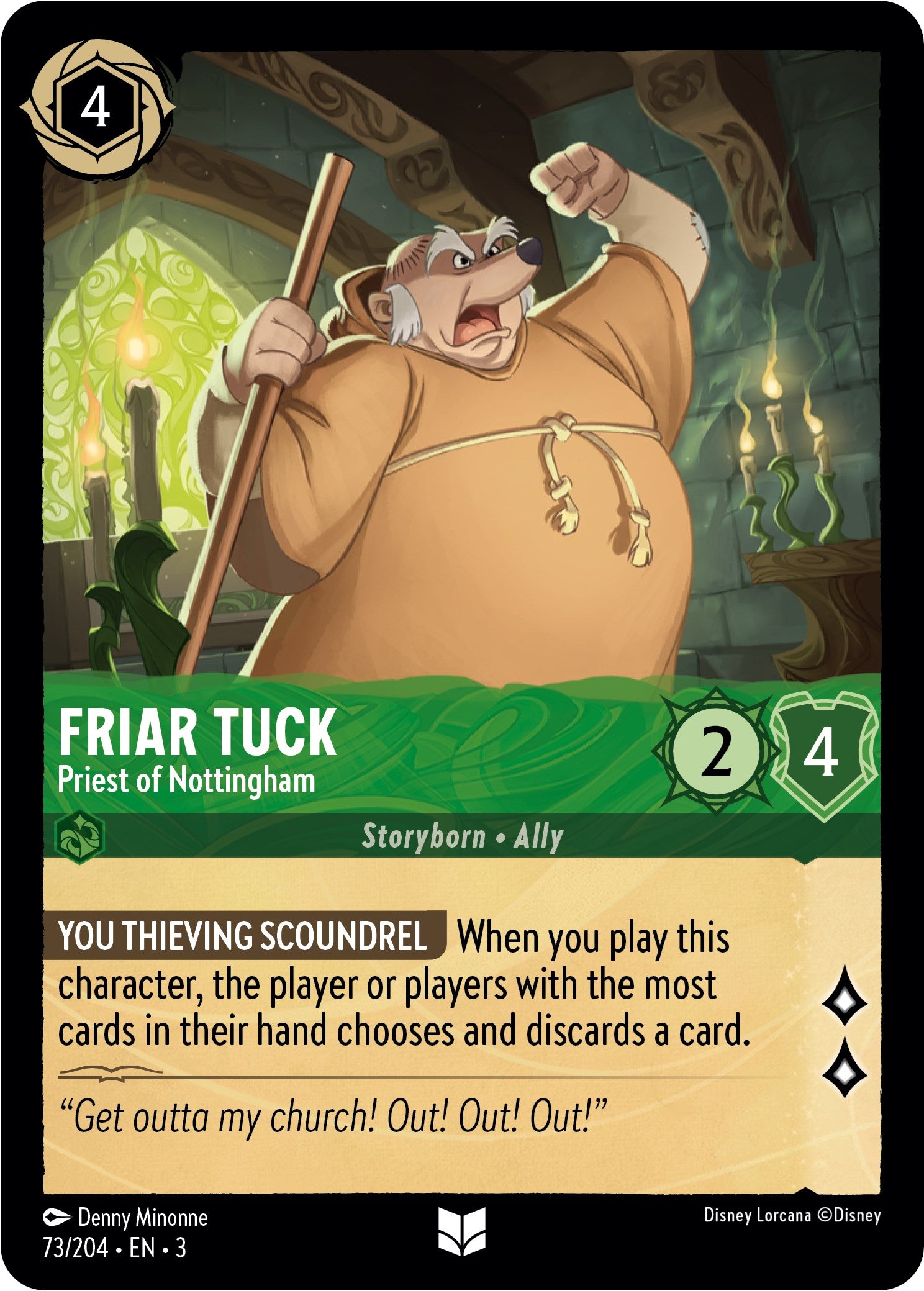 Friar Tuck - Priest of Nottingham (73/204) [Into the Inklands] | Event Horizon Hobbies CA