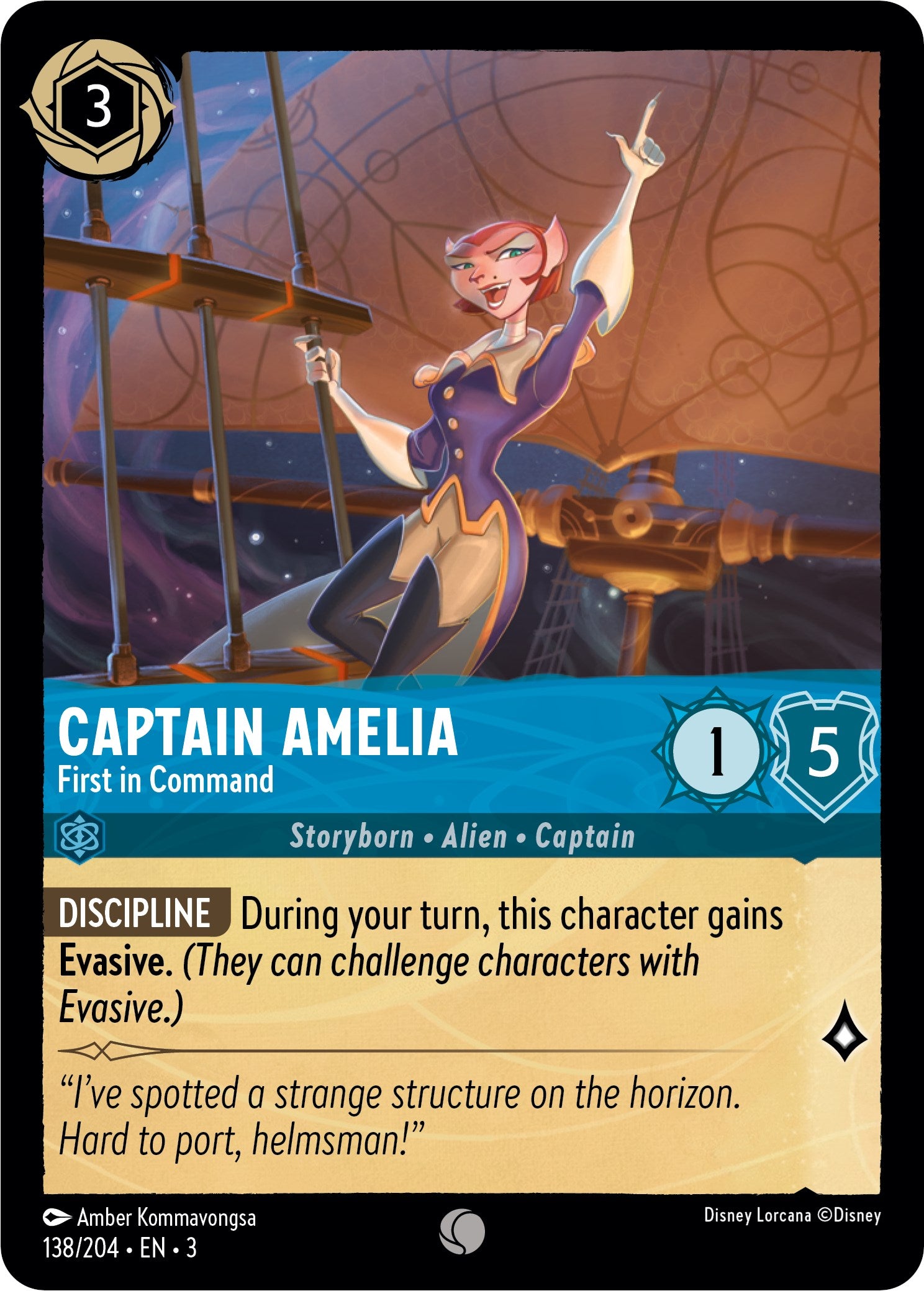 Captain Amelia - First in Command (138//204) [Into the Inklands] | Event Horizon Hobbies CA