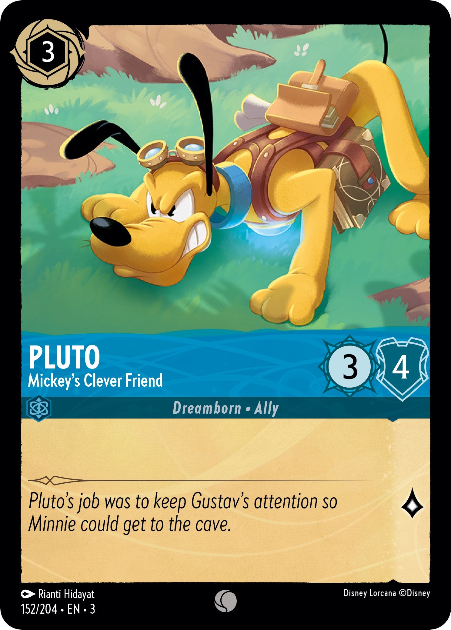 Pluto - Mickey's Clever Friend (152/204) [Into the Inklands] | Event Horizon Hobbies CA