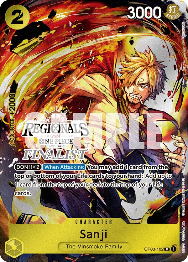 Sanji (Online Regional 2024) [Finalist] [One Piece Promotion Cards] | Event Horizon Hobbies CA