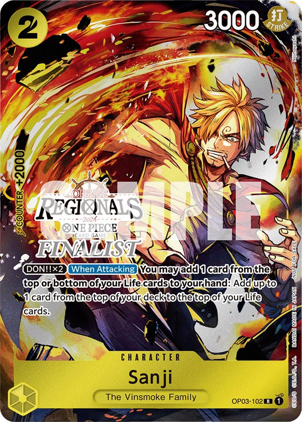 Sanji (Offline Regional 2024) [Finalist] [One Piece Promotion Cards] | Event Horizon Hobbies CA