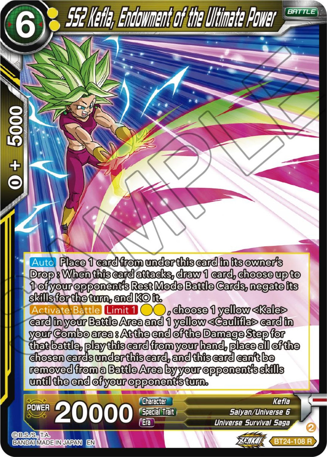 SS2 Kefla, Endowment of the Ultimate Power (BT24-108) [Beyond Generations] | Event Horizon Hobbies CA