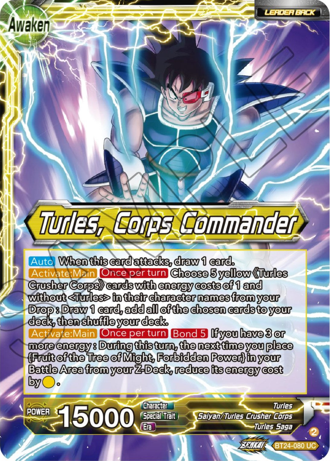 Turles // Turles, Corps Commander (BT24-080) [Beyond Generations] | Event Horizon Hobbies CA