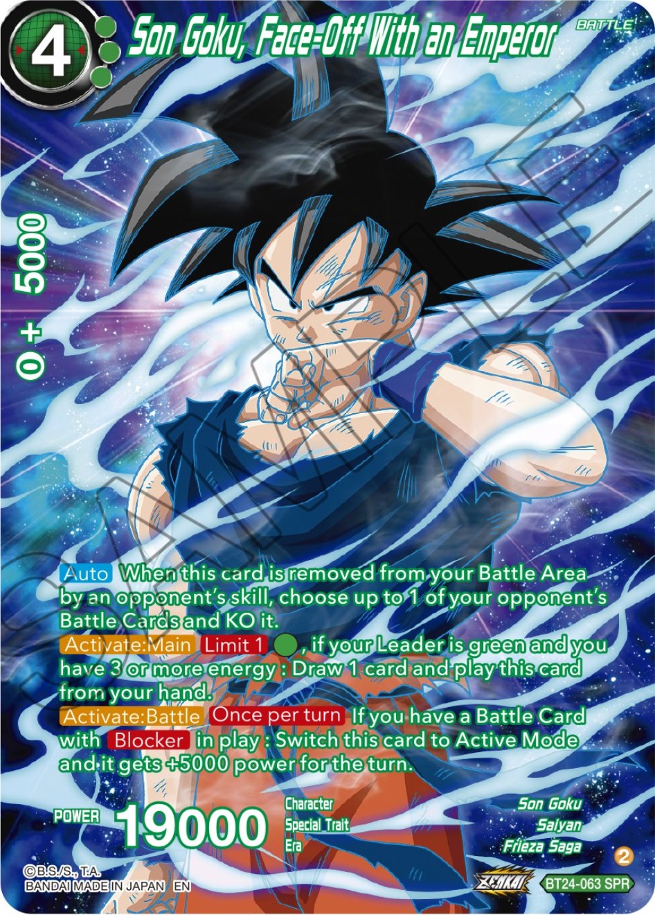 Son Goku, Face-Off With an Emperor (SPR) (BT24-063) [Beyond Generations] | Event Horizon Hobbies CA