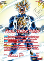 Vegeta // Vegeta, Awakened Feelings (SLR) (BT24-001) [Beyond Generations] | Event Horizon Hobbies CA