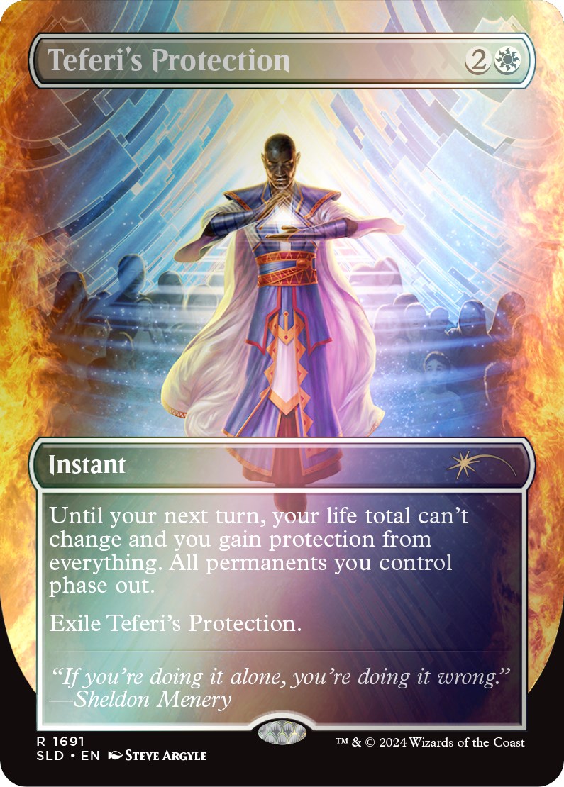 Teferi's Protection (1691) (Rainbow Foil) [Secret Lair Drop Series] | Event Horizon Hobbies CA