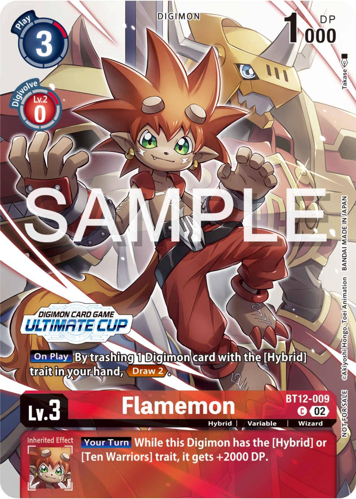 Flamemon [BT12-009] (Ultimate Cup 2024) [Across Time Promos] | Event Horizon Hobbies CA