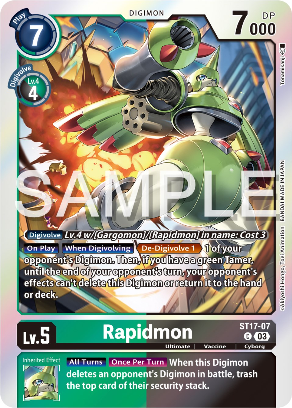 Rapidmon [ST17-07] [Starter Deck: Double Typhoon Advanced Deck Set] | Event Horizon Hobbies CA