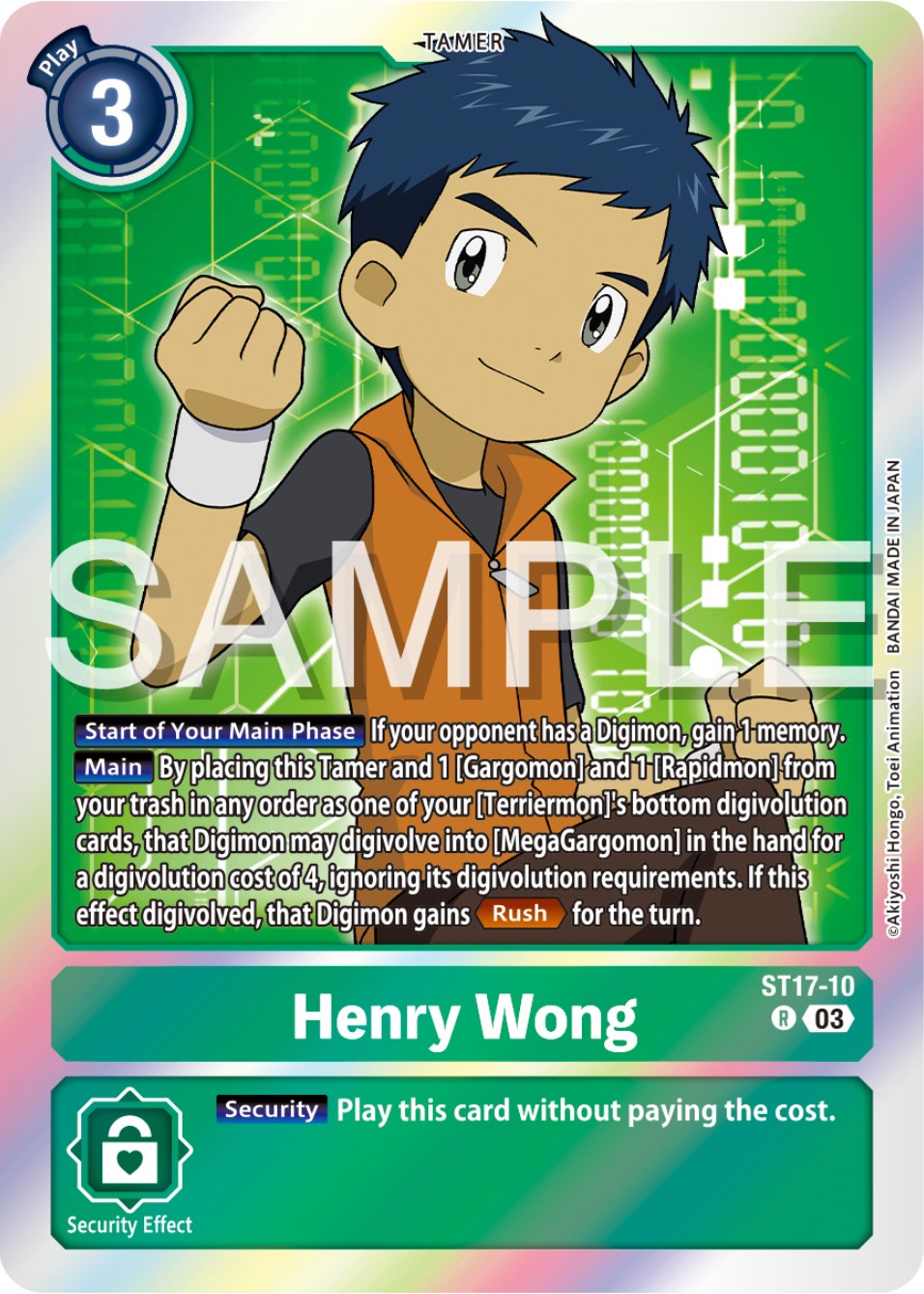 Henry Wong [ST17-10] [Starter Deck: Double Typhoon Advanced Deck Set] | Event Horizon Hobbies CA