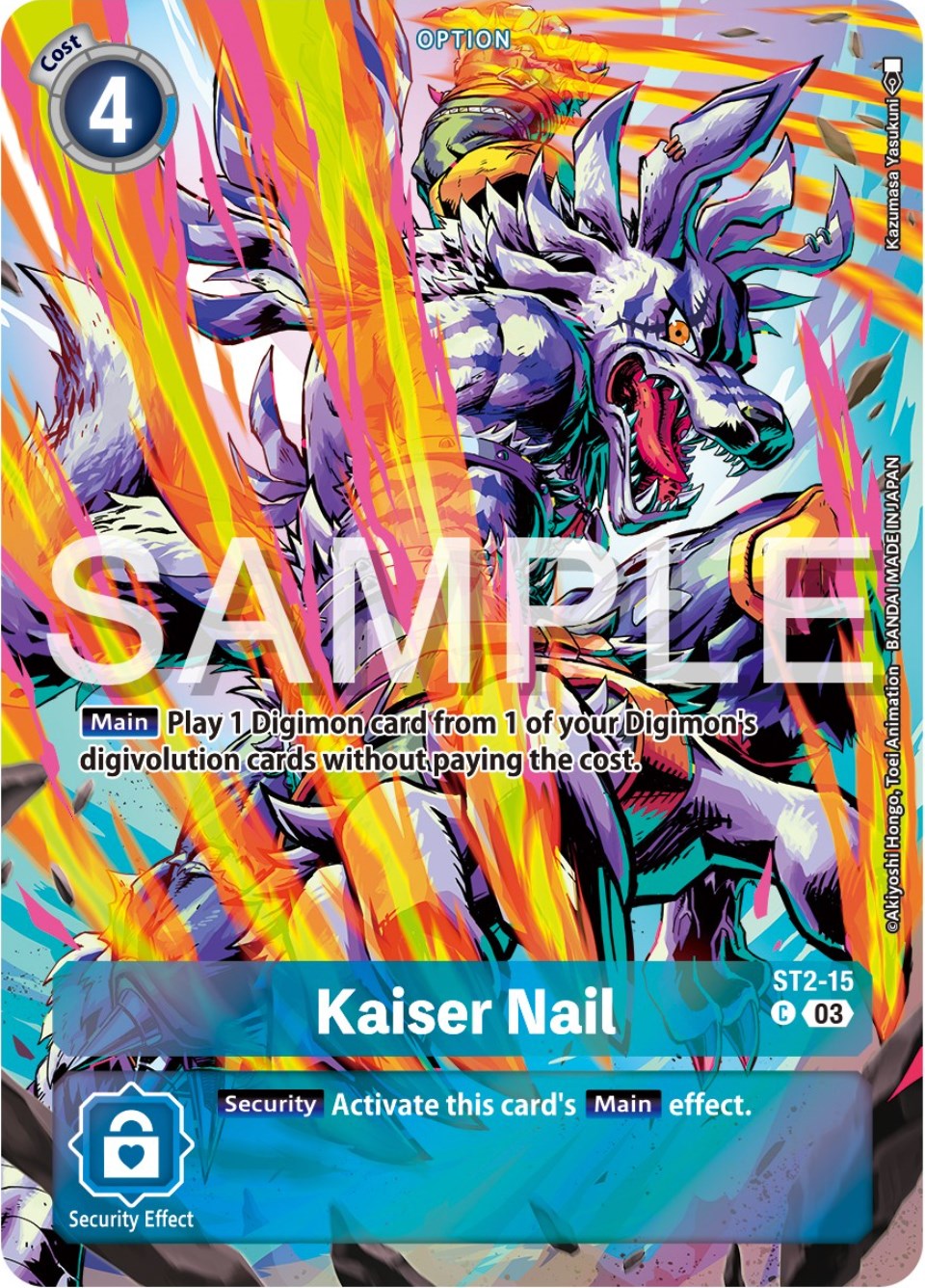 Kaiser Nail [ST2-15] (Reprint) [Starter Deck: Double Typhoon Advanced Deck Set] | Event Horizon Hobbies CA