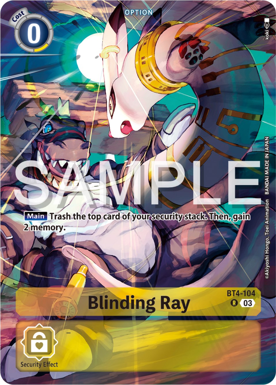 Blinding Ray [BT4-104] (Reprint) [Starter Deck: Double Typhoon Advanced Deck Set] | Event Horizon Hobbies CA