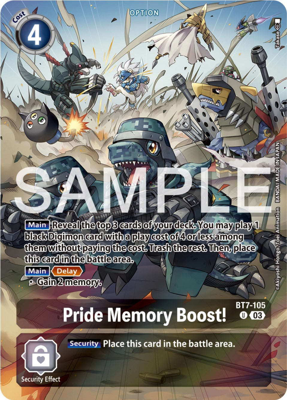 Pride Memory Boost! [BT7-105] (Reprint) [Starter Deck: Double Typhoon Advanced Deck Set] | Event Horizon Hobbies CA