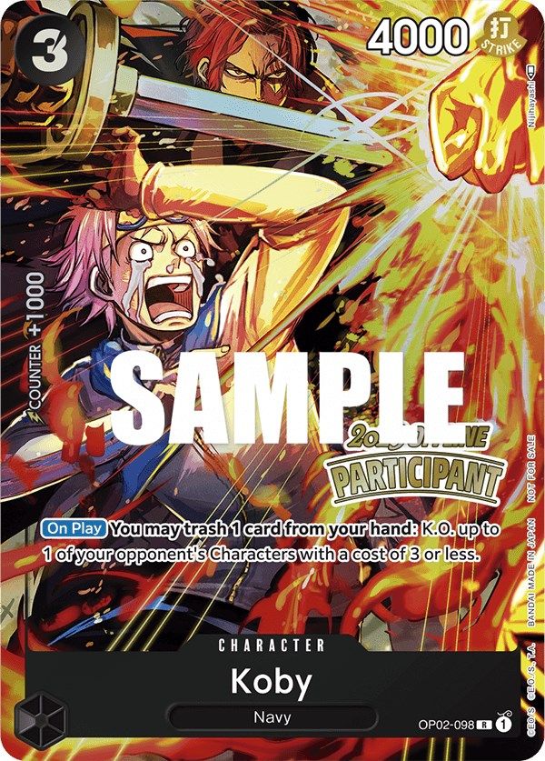 Koby (Offline Regional 2023) [Participant] [One Piece Promotion Cards] | Event Horizon Hobbies CA