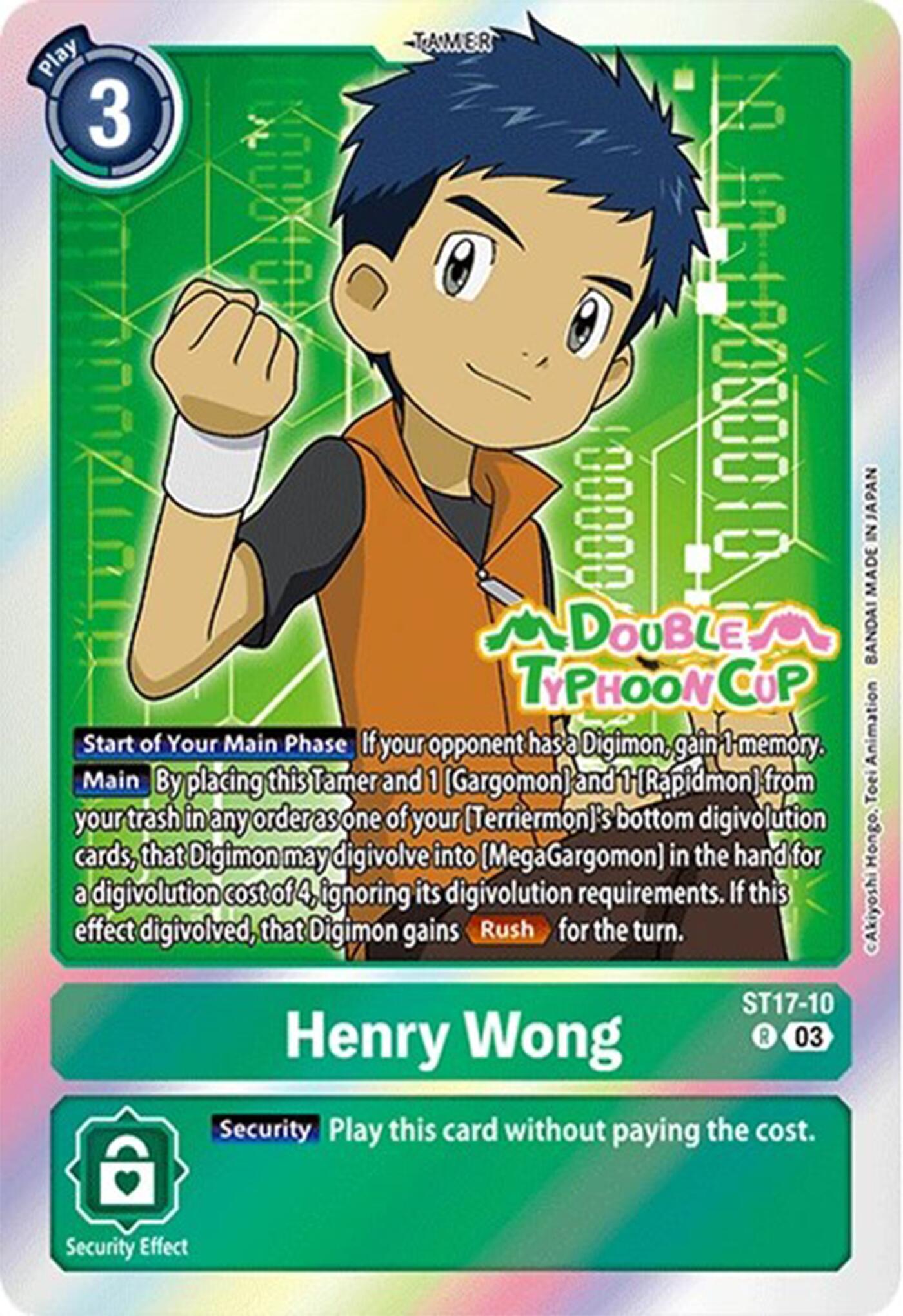 Henry Wong [ST17-10] [Starter Deck: Double Typhoon Advanced Deck Set Pre-Release Cards] | Event Horizon Hobbies CA