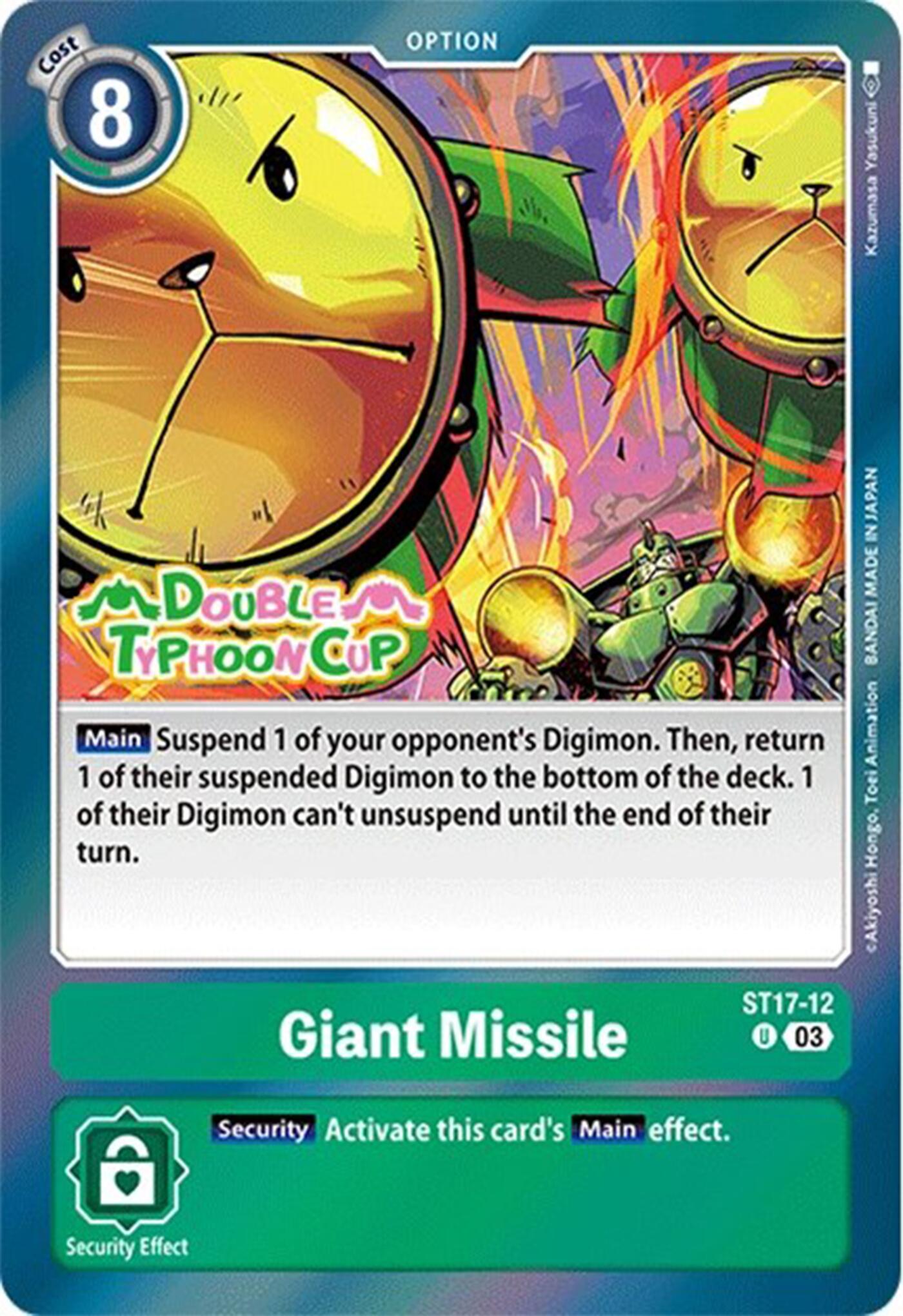 Giant Missile [ST17-12] [Starter Deck: Double Typhoon Advanced Deck Set Pre-Release Cards] | Event Horizon Hobbies CA