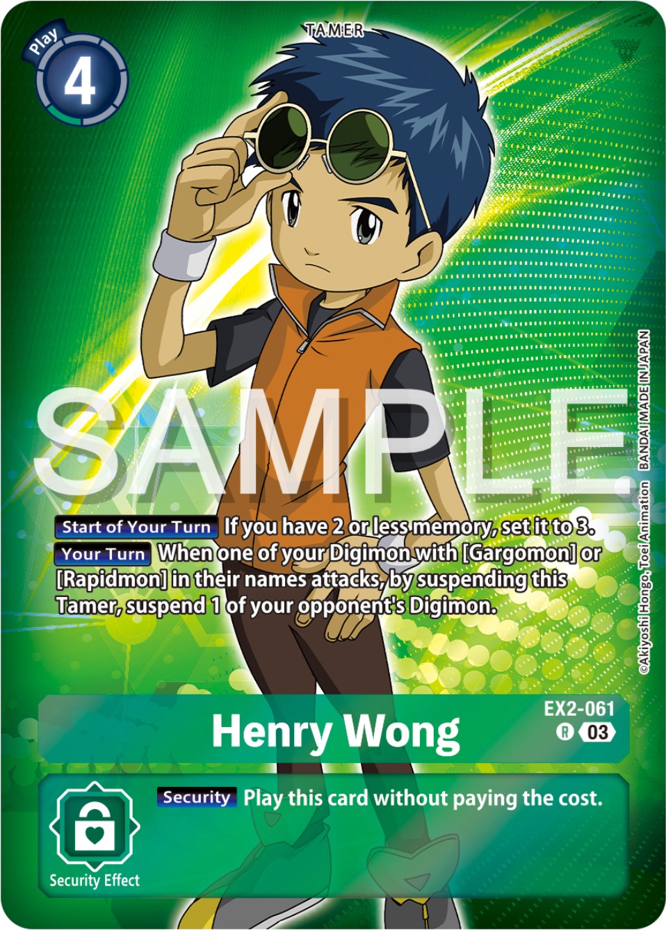 Henry Wong [EX2-061] (Reprint) [Starter Deck: Double Typhoon Advanced Deck Set] | Event Horizon Hobbies CA