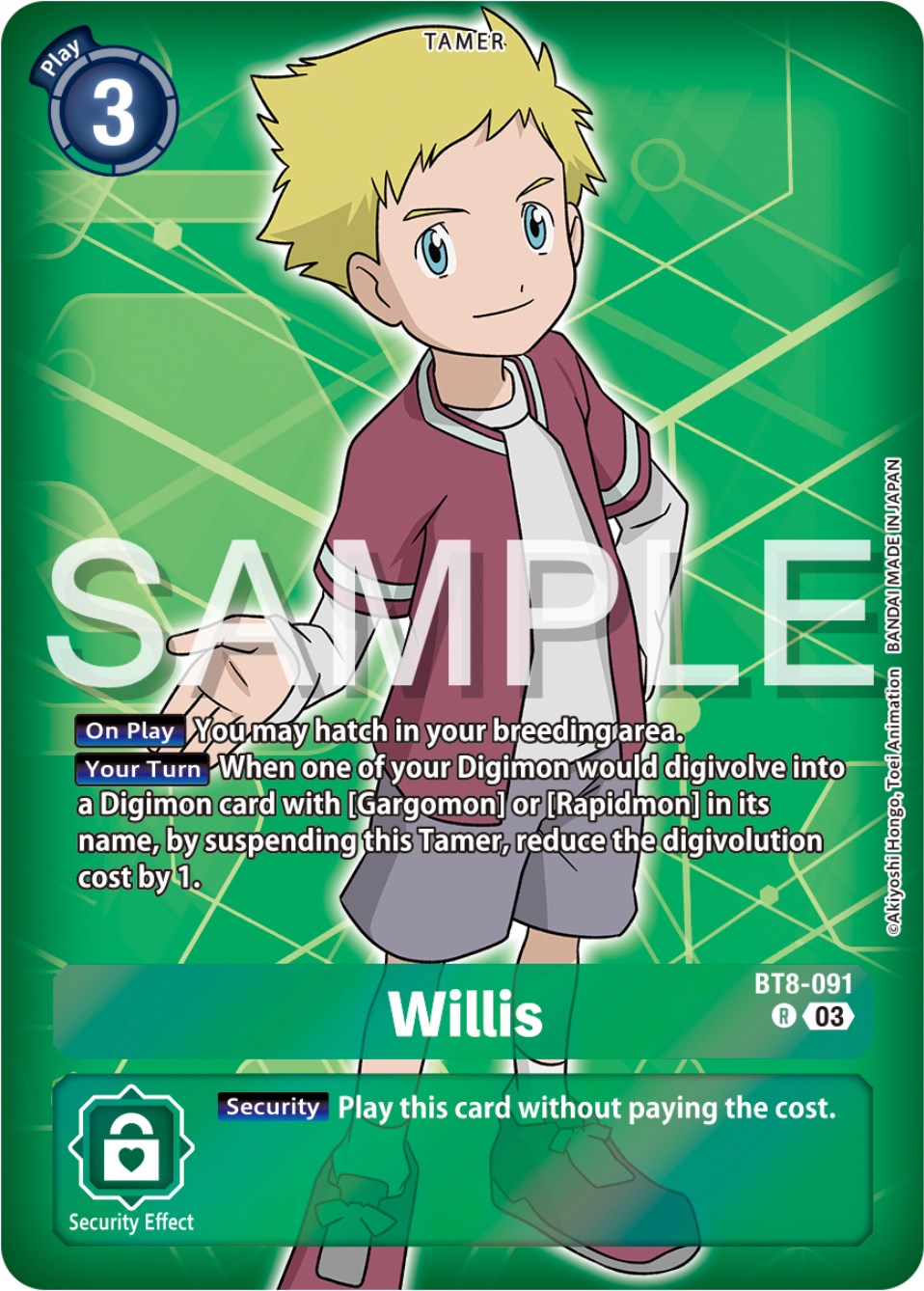 Willis [BT8-091] (Reprint) [Starter Deck: Double Typhoon Advanced Deck Set] | Event Horizon Hobbies CA