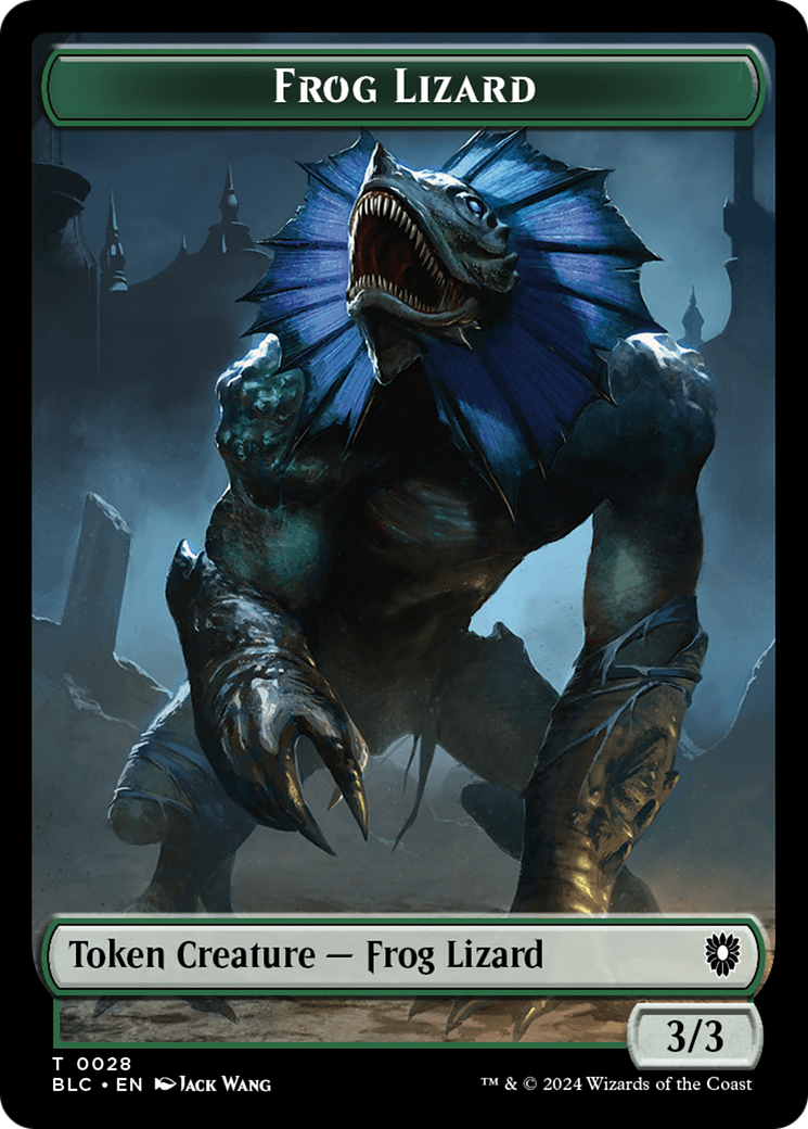 Storm Crow // Frog Lizard Double-Sided Token [Bloomburrow Commander Tokens] | Event Horizon Hobbies CA