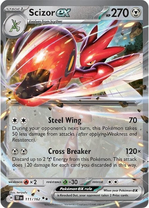 Scizor ex (111/162) [Scarlet & Violet: Temporal Forces] | Event Horizon Hobbies CA