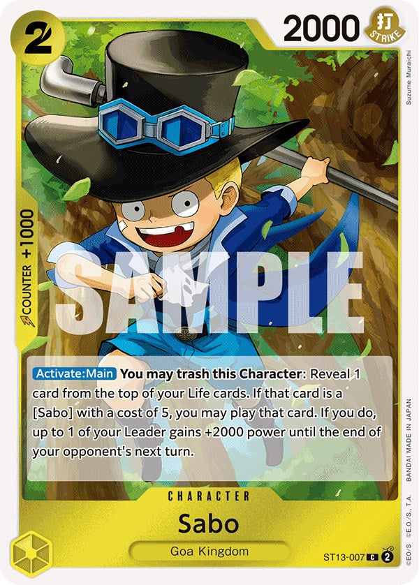 Sabo [Ultra Deck: The Three Brothers] | Event Horizon Hobbies CA