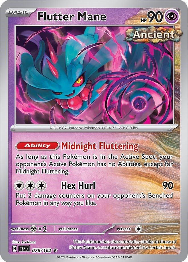 Flutter Mane (078/162) (Theme Deck Exclusive) [Scarlet & Violet: Temporal Forces] | Event Horizon Hobbies CA