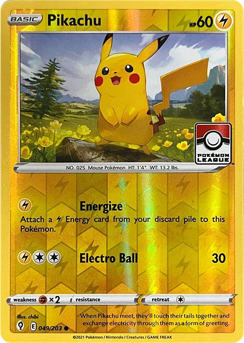 Pikachu (049/203) (2023 2024 League Promo) [League & Championship Cards] | Event Horizon Hobbies CA