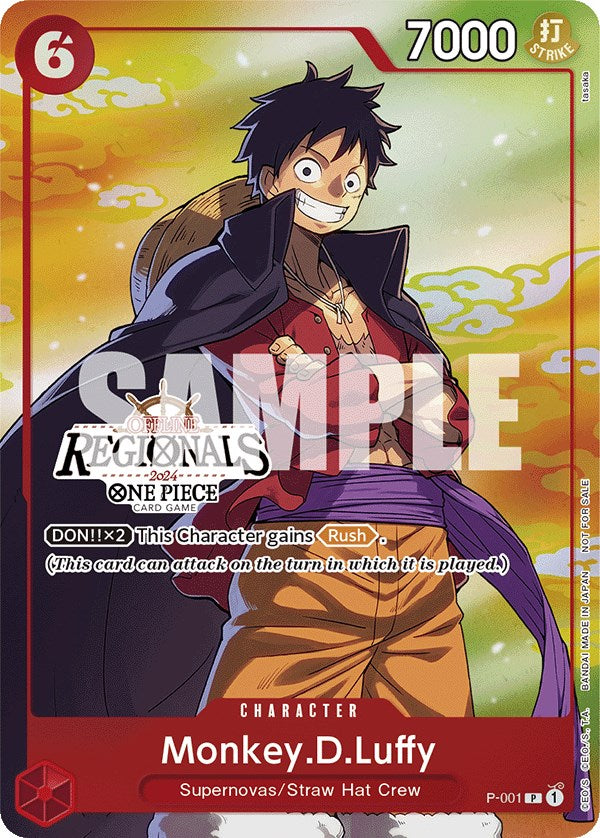 Monkey.D.Luffy (Offline Regional 2024 Vol. 2) [Participant] [One Piece Promotion Cards] | Event Horizon Hobbies CA