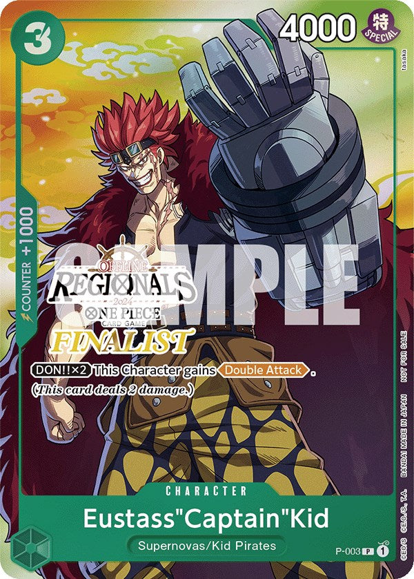 Eustass"Captain"Kid (Online Regional 2024 Vol. 2) [Finalist] [One Piece Promotion Cards] | Event Horizon Hobbies CA