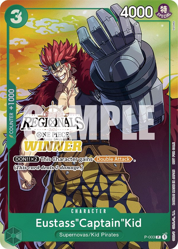 Eustass"Captain"Kid (Offline Regional 2024 Vol. 2) [Winner] [One Piece Promotion Cards] | Event Horizon Hobbies CA