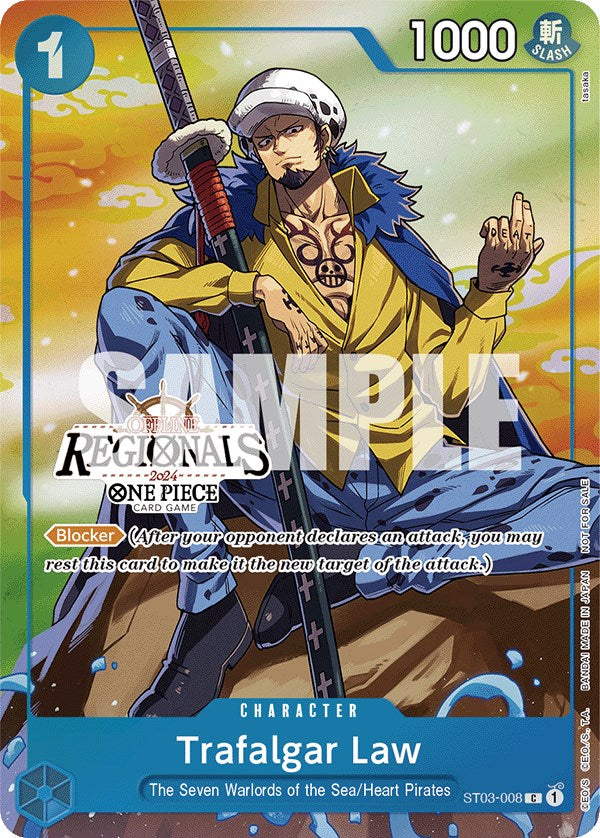 Trafalgar Law (Offline Regional 2024 Vol. 2) [Participant] [One Piece Promotion Cards] | Event Horizon Hobbies CA