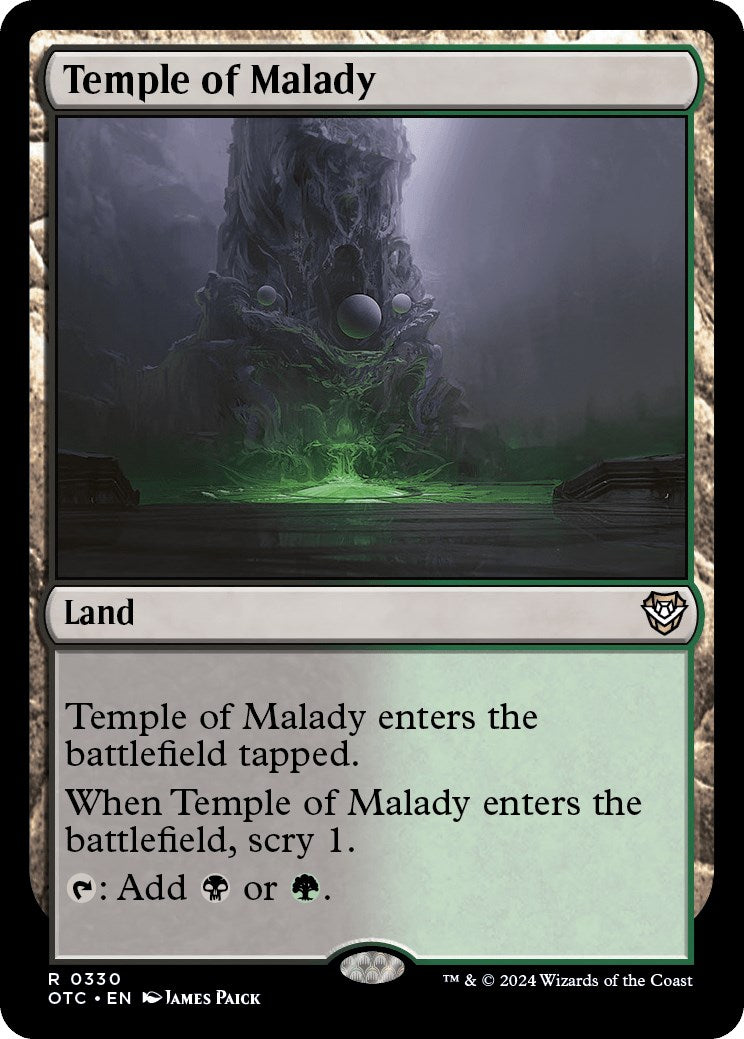 Temple of Malady [Outlaws of Thunder Junction Commander] | Event Horizon Hobbies CA