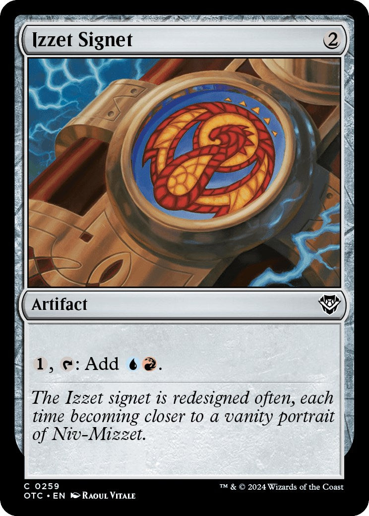 Izzet Signet [Outlaws of Thunder Junction Commander] | Event Horizon Hobbies CA