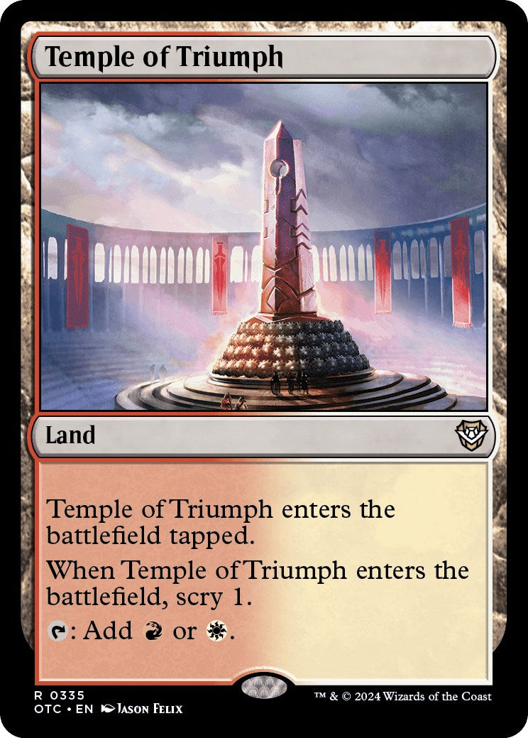 Temple of Triumph [Outlaws of Thunder Junction Commander] | Event Horizon Hobbies CA