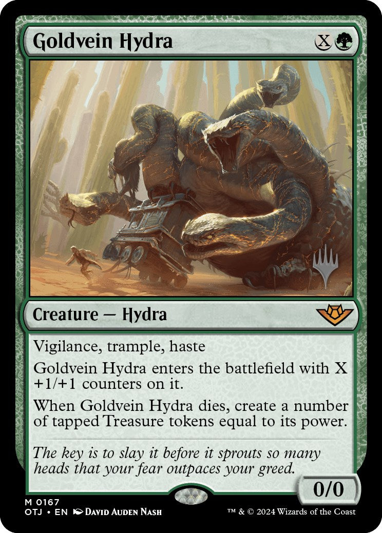 Goldvein Hydra (Promo Pack) [Outlaws of Thunder Junction Promos] | Event Horizon Hobbies CA