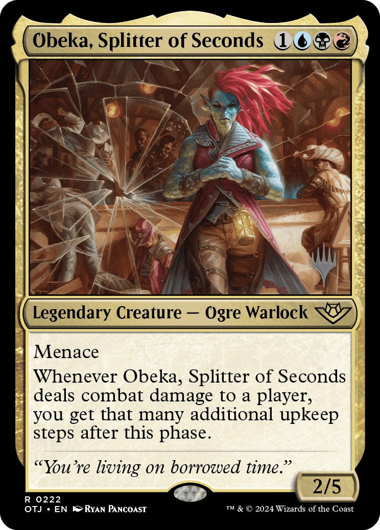 Obeka, Splitter of Seconds (Promo Pack) [Outlaws of Thunder Junction Promos] | Event Horizon Hobbies CA