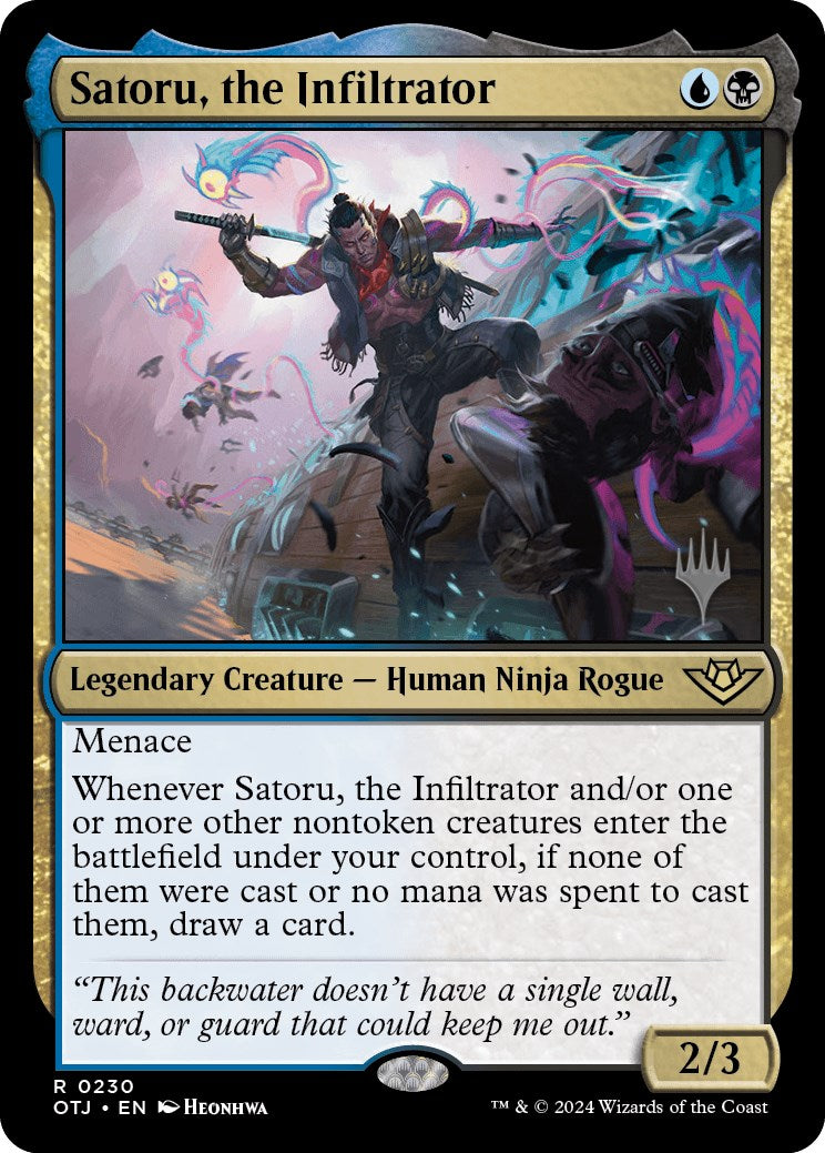 Satoru, the Infiltrator (Promo Pack) [Outlaws of Thunder Junction Promos] | Event Horizon Hobbies CA