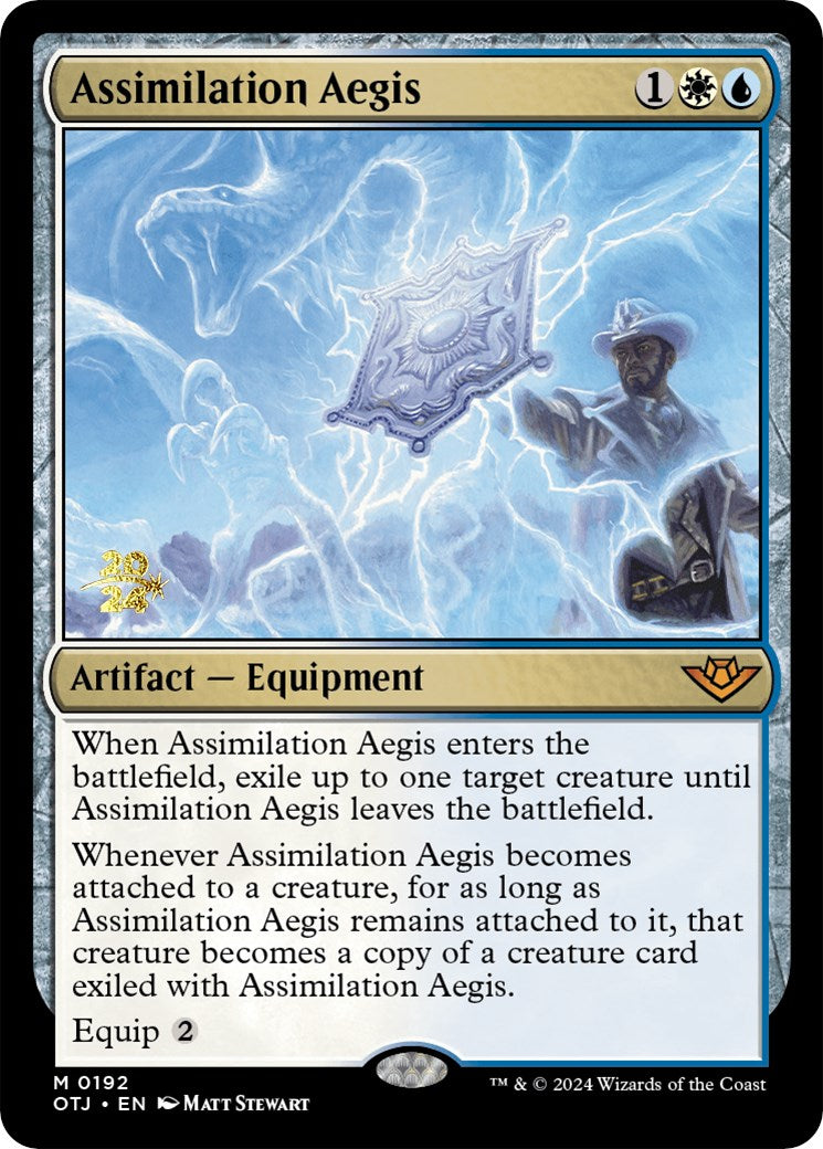 Assimilation Aegis [Outlaws of Thunder Junction Prerelease Promos] | Event Horizon Hobbies CA