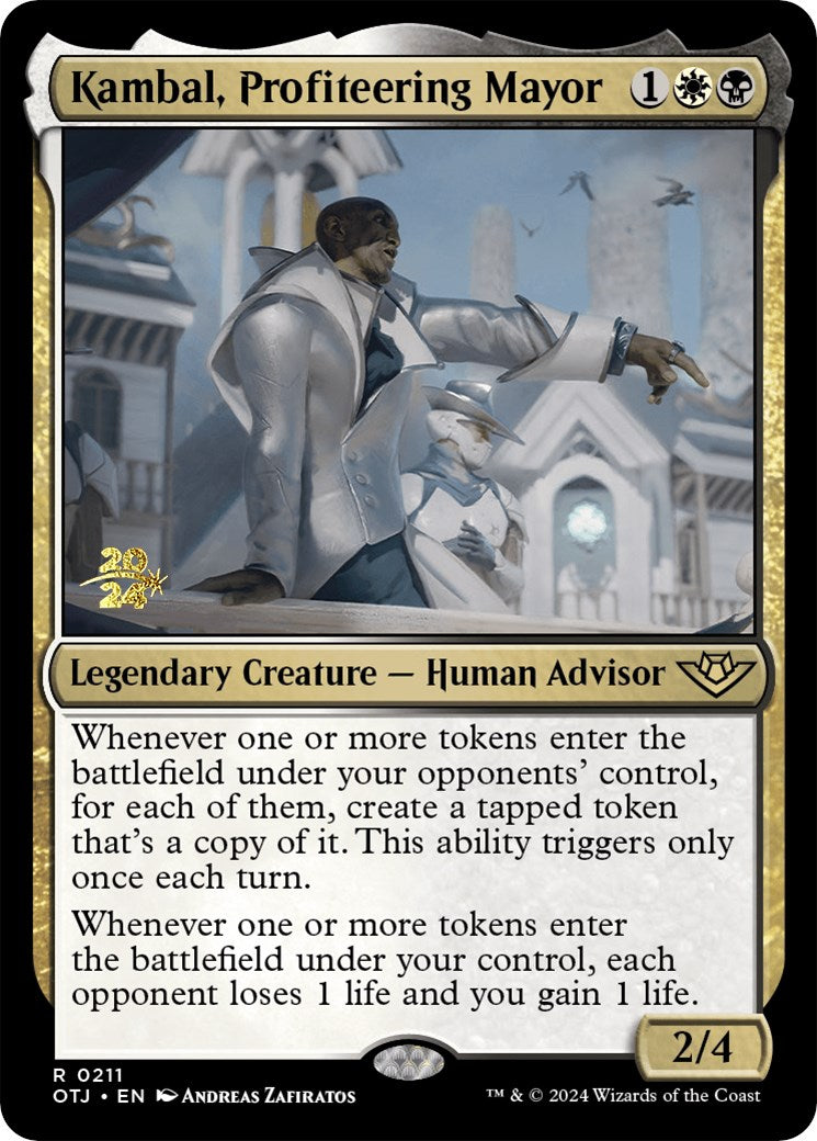 Kambal, Profiteering Mayor [Outlaws of Thunder Junction Prerelease Promos] | Event Horizon Hobbies CA