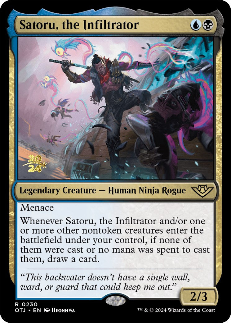 Satoru, the Infiltrator [Outlaws of Thunder Junction Prerelease Promos] | Event Horizon Hobbies CA