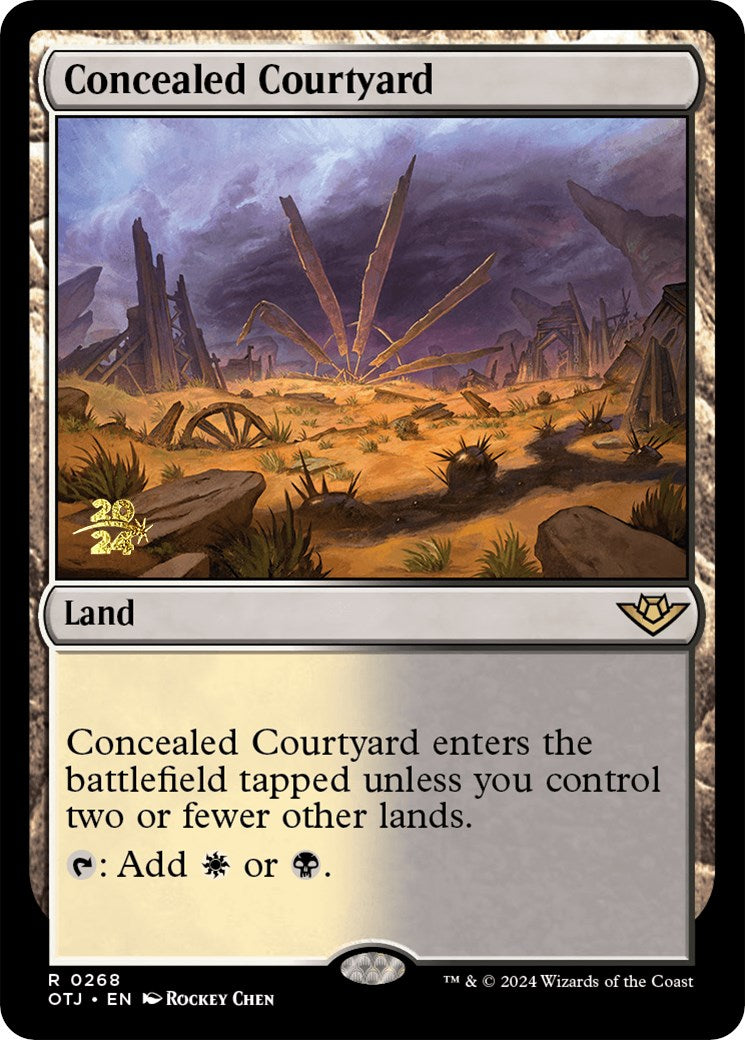 Concealed Courtyard (OTJ) [Outlaws of Thunder Junction Prerelease Promos] | Event Horizon Hobbies CA