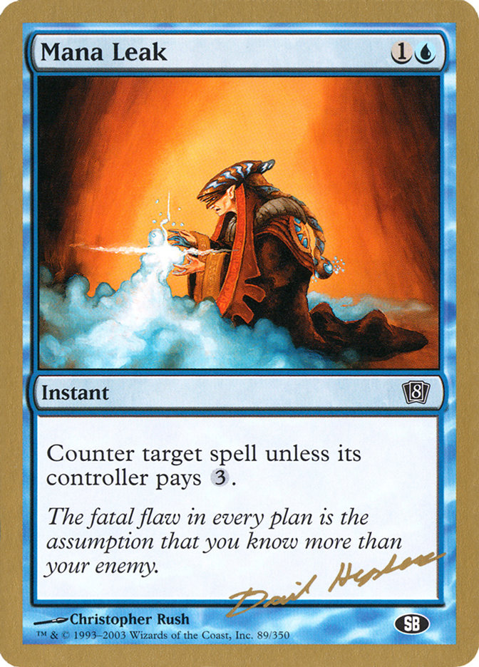 Mana Leak (Dave Humpherys) (SB) [World Championship Decks 2003] | Event Horizon Hobbies CA