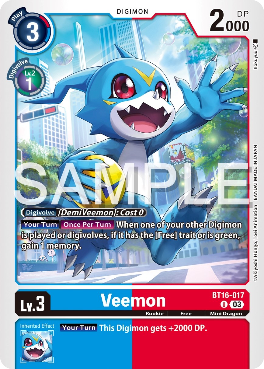 Veemon [BT16-017] [Beginning Observer] | Event Horizon Hobbies CA