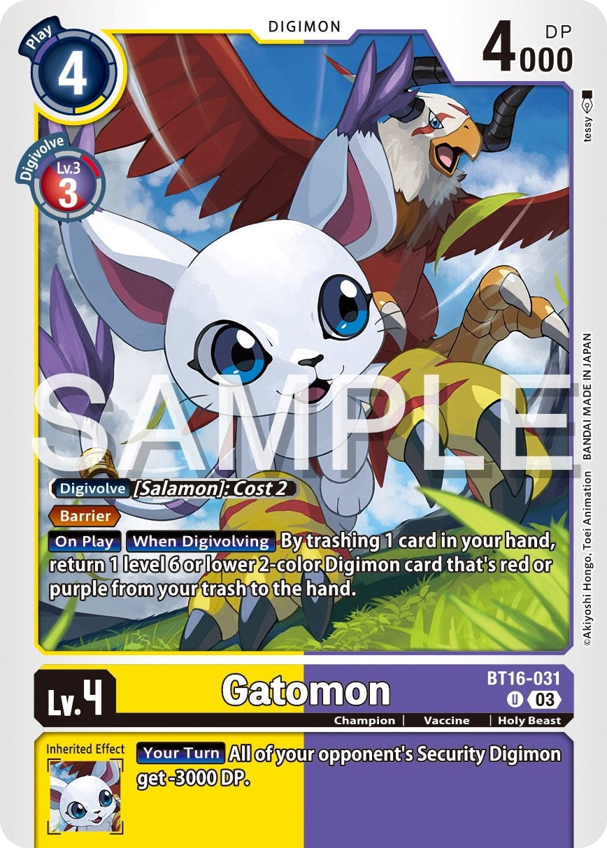 Gatomon [BT16-031] [Beginning Observer] | Event Horizon Hobbies CA