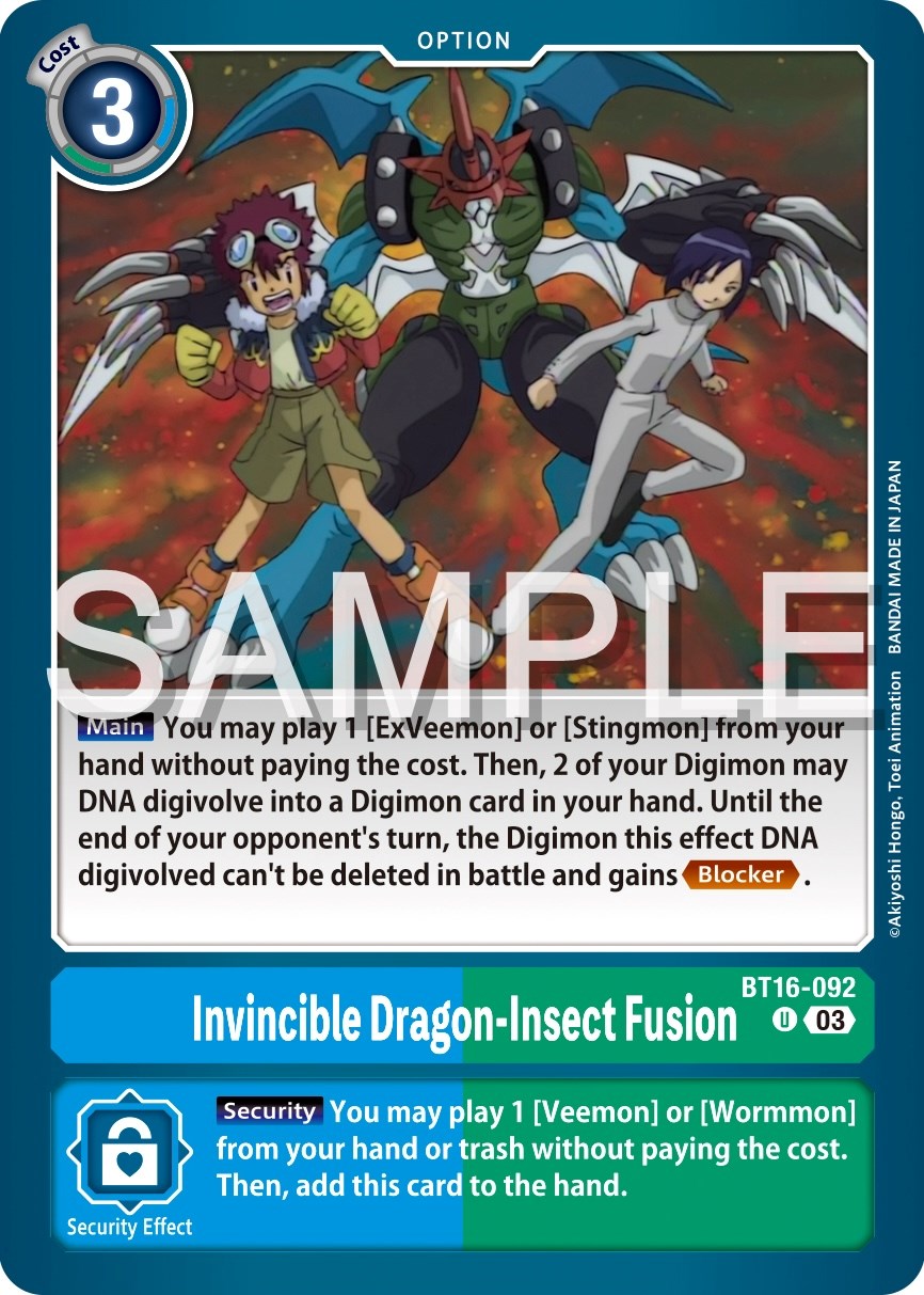 Invincible Dragon-Insect Fusion [BT16-092] [Beginning Observer] | Event Horizon Hobbies CA