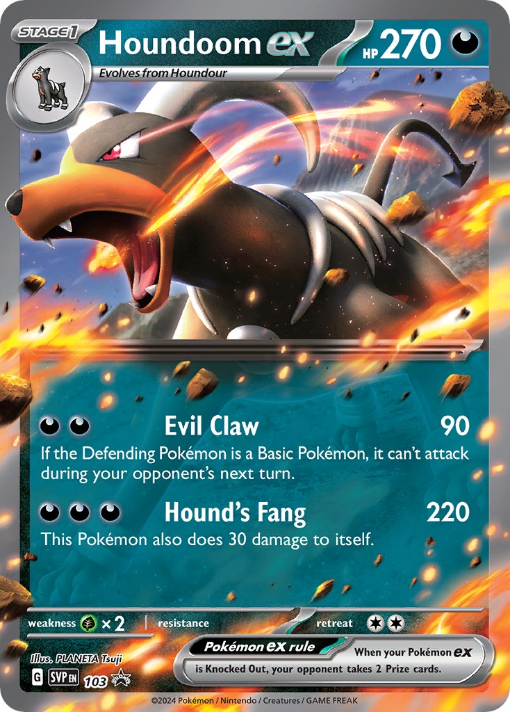 Houndoom ex (103) [Scarlet & Violet: Black Star Promos] | Event Horizon Hobbies CA