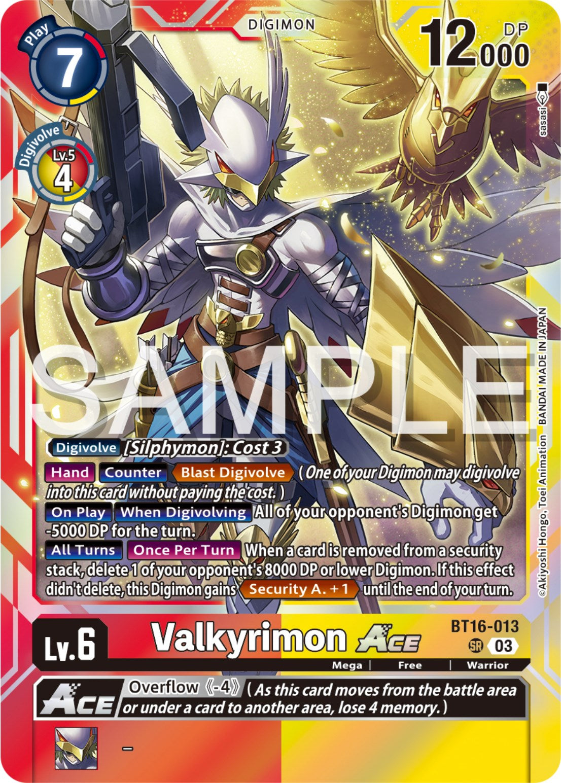 Valkyrimon Ace [BT16-013] [Beginning Observer] | Event Horizon Hobbies CA