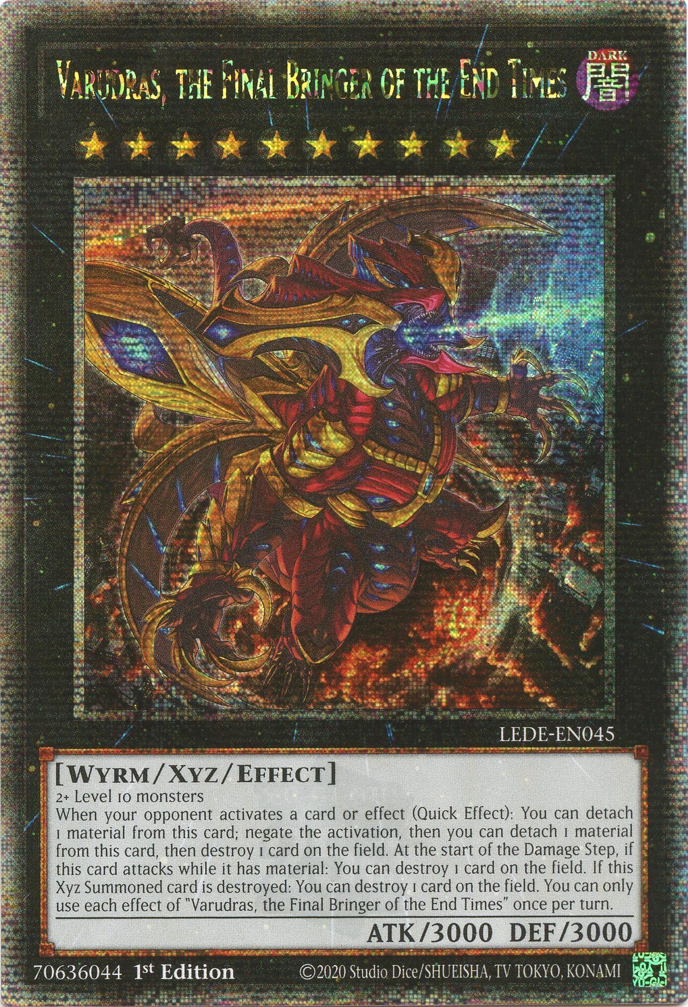 Varudras, the Final Bringer of the End Times (Quarter Century Secret Rare) [LEDE-EN045] Quarter Century Secret Rare | Event Horizon Hobbies CA