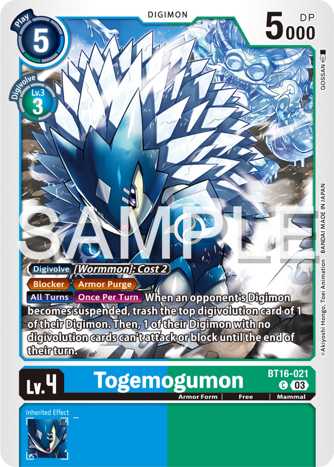 Togemogumon [BT16-021] [Beginning Observer] | Event Horizon Hobbies CA