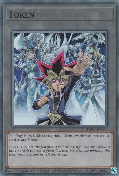 Token: Yugi Muto and Silent Magician and Silent Swordsman [TKN5-EN005] Super Rare | Event Horizon Hobbies CA